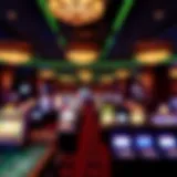 Interior view of a luxurious casino gaming floor
