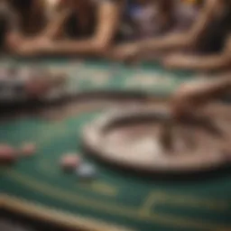 Digital interface showcasing online casino options