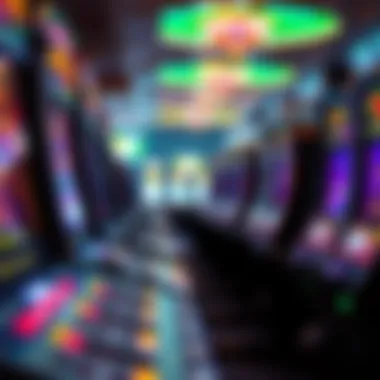 Psychological Aspects of Gambling An illustration depicting the psychological aspects of gambling with slot machines.