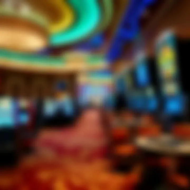 Elegant casino floor showcasing gaming options