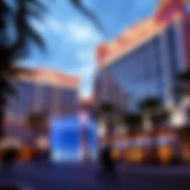 Luxurious exterior view of The Palms Las Vegas