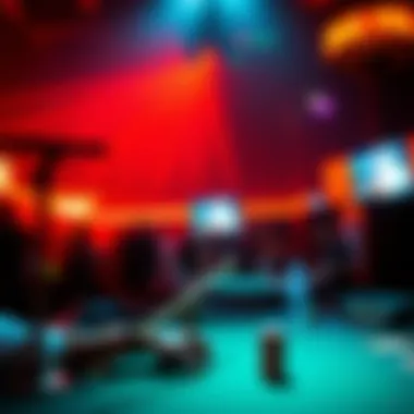 Vibrant nightlife scene at The Palms