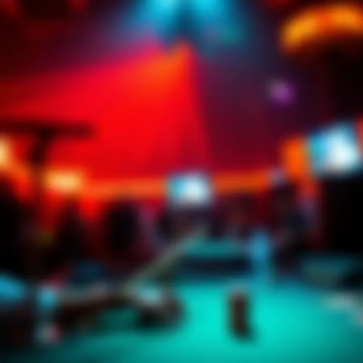 Vibrant nightlife scene at The Palms