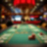 Strategic gaming table in Las Vegas