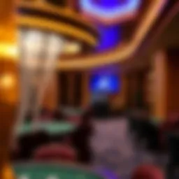 Overview of a luxurious casino players club
