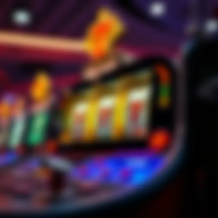 Illustration of slot game mechanics and features