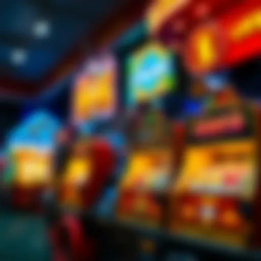 Visual representation of various free casino slot games available online