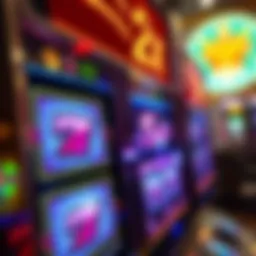 Vibrant slot machine display showcasing 2x multiplier