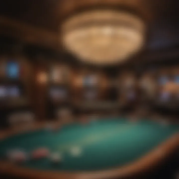 An inviting atmosphere of a Hard Rock Poker Room, showcasing the ambiance.