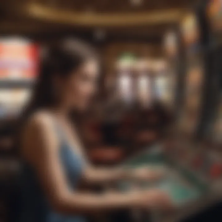 A graphic representation of psychological factors influencing player engagement with slot machines.