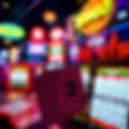 A vibrant collage of bingo cards and digital screens representing online bingo